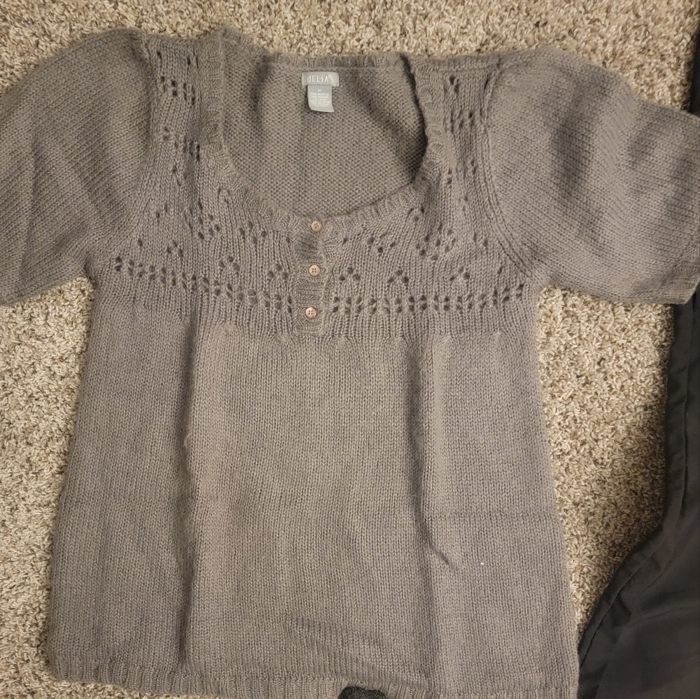 Delia's Grey Knit top